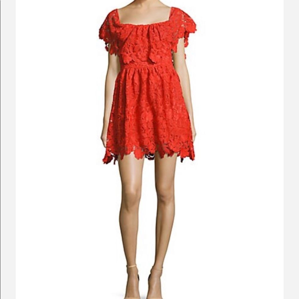 NWT Lovers + Friends Dream Vacay Popover Lace Dress